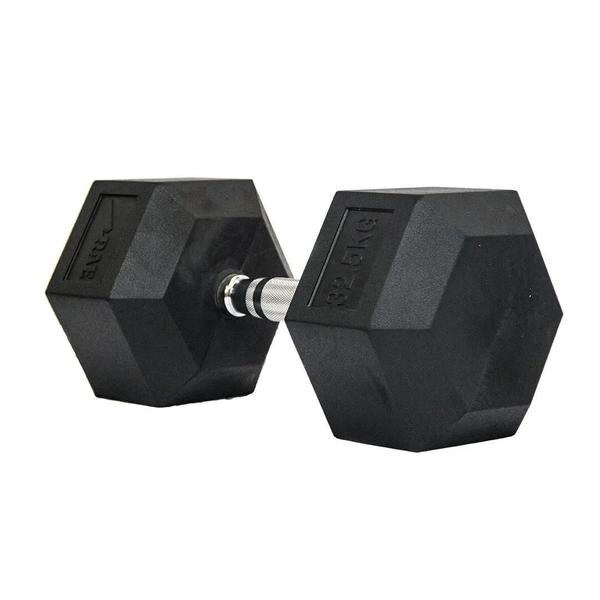 Imagem de Kit halter sextavado cromado 12,5kg a 40kg rae fitness