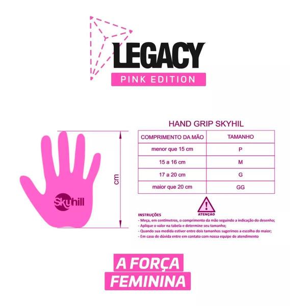 Imagem de Kit Hand Grip Legacy Skyhill Neo Pink e Munhequeira Camuflada