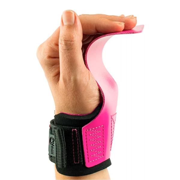 Imagem de Kit Hand Grip Legacy Skyhill Neo Pink e Munhequeira Listrada