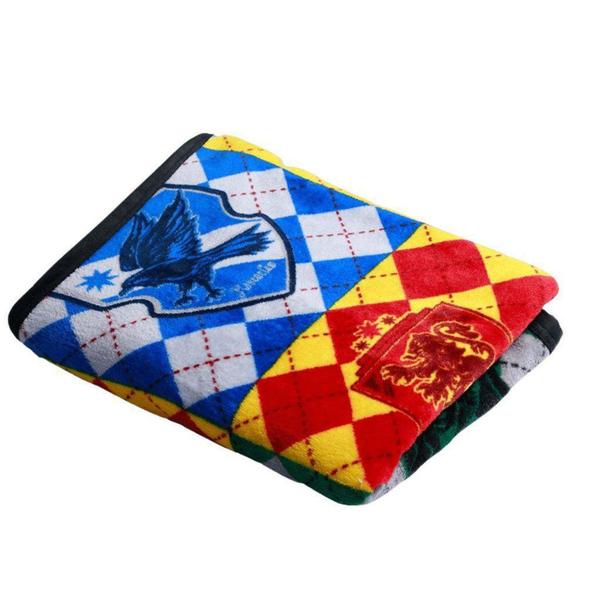 Imagem de Kit Harry Potter Hogwarts Manta Ultra-soft Plush+ Balde De Pipoca Oficial WB - Zona Criativa