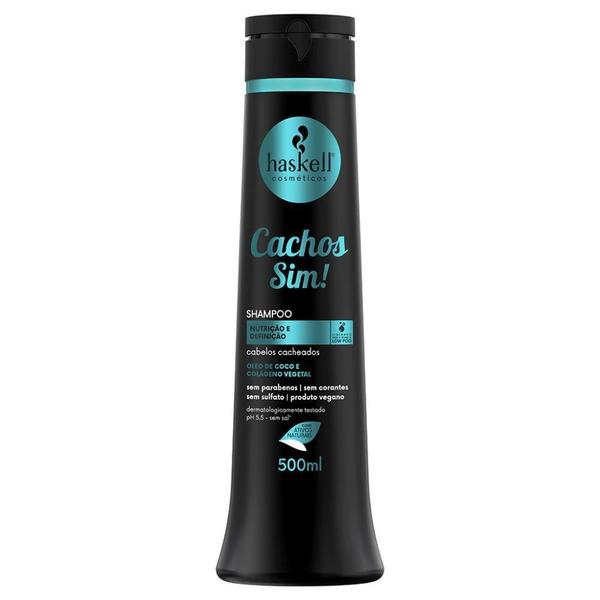 Imagem de Kit Haskell Cachos Sim Shampoo, Cond. E Máscara (500Ml/G)