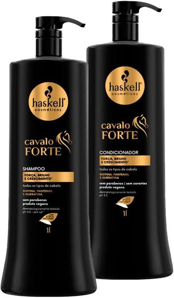 Imagem de Kit Haskell Cavalo Forte Shampoo E Condicionador 1 Litro