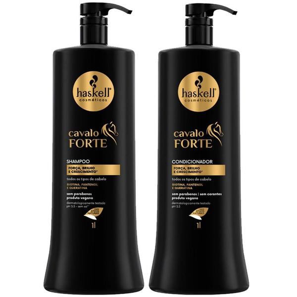 Imagem de Kit Haskell Cavalo Forte Shampoo E Condicionador 1 Litro