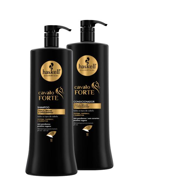 Imagem de Kit Haskell Cavalo Forte Shampoo E Condicionador 1L