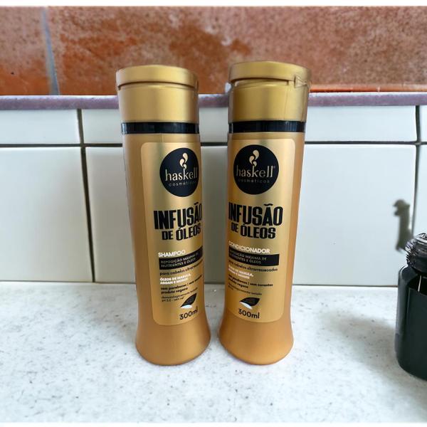 Imagem de Kit Haskell Infusão de óleos Shampoo 300ML  + 1 Condicionador 300ML