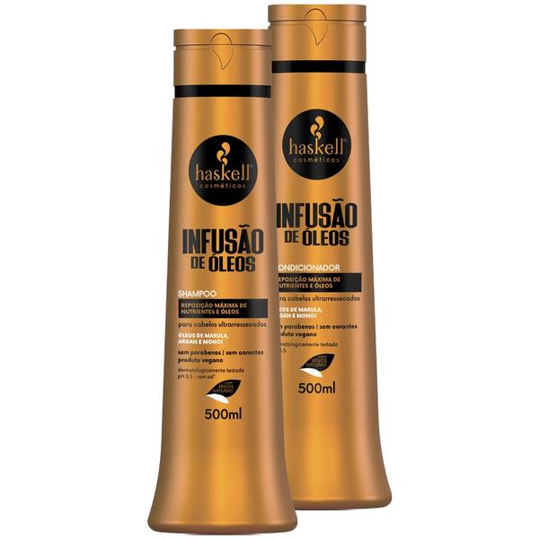 Imagem de Kit Haskell Infusão de Óleos Shampoo e Condicionador 500ml