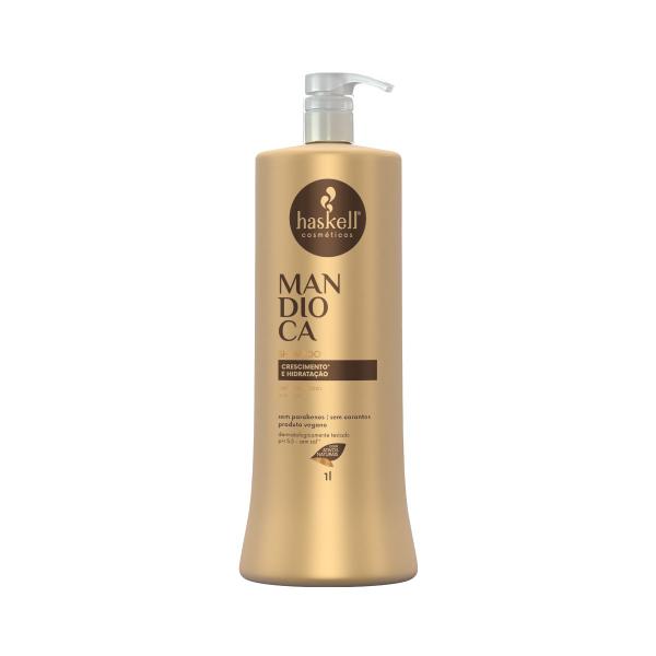 Kit Haskell Mandioca Shampoo E Condicionador 1L Imagem de Kit Haskell Mandioca Shampoo E Condicionador 1L