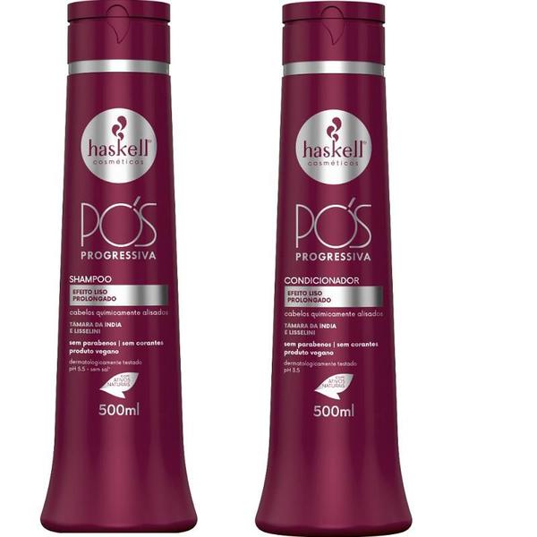 Imagem de Kit Haskell Pós Progressiva Shampoo 500ML  + 1 Condicionador 500ML