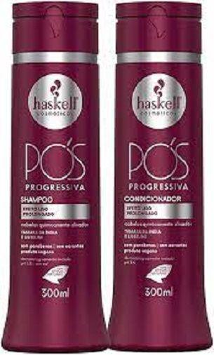 Imagem de Kit Haskell Pós Progressiva Shampoo + Condicionador 300ml