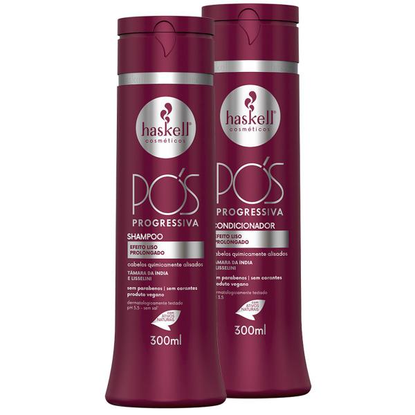 Imagem de Kit Haskell Pos Progressiva Shampoo E Condicionador 300ml