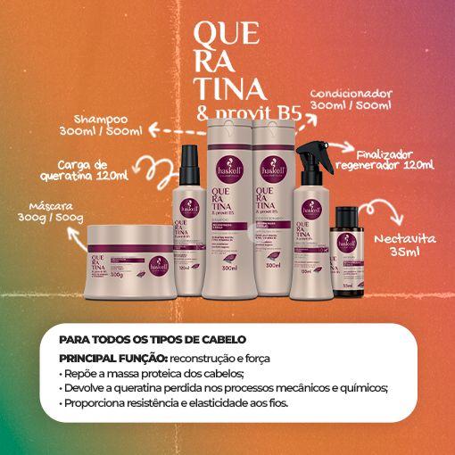 Imagem de Kit Haskell Queratina Shampoo e Condicionador 300ml