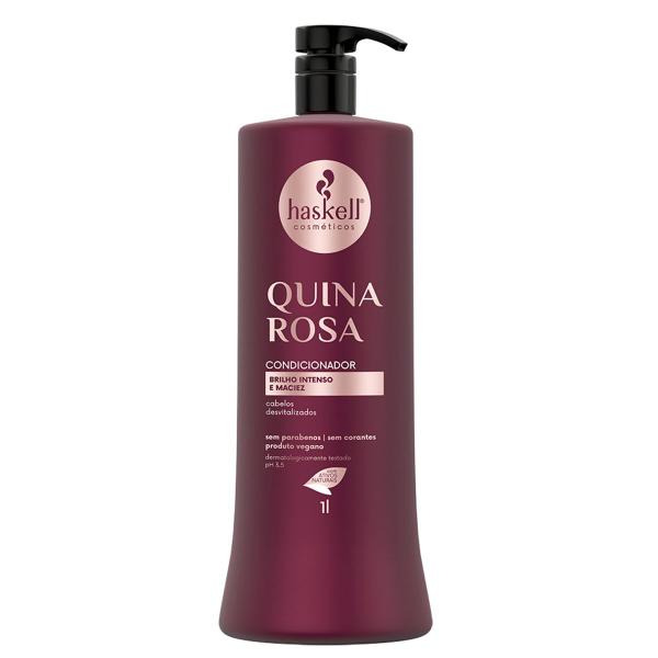 Imagem de Kit Haskell Quina Rosa Shampoo Condicionador Máscara 1L/900g