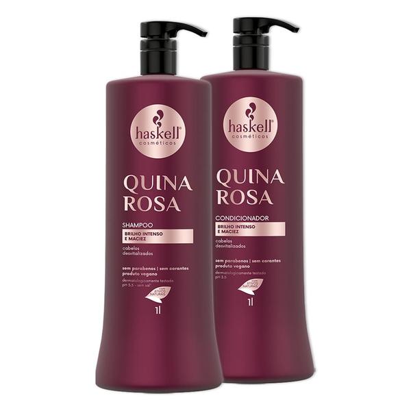 Imagem de Kit Haskell Quina Rosa Shampoo e Condicionador  1L