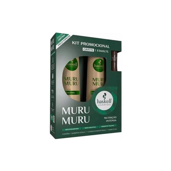 Imagem de Kit haskell shampoo 500ml+ condcionador 500ml muru muru nutrição intensa 2 unidades