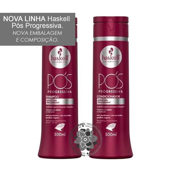 Imagem de Kit Haskell Shampoo E Condicionador Pós Progressiva 300ml