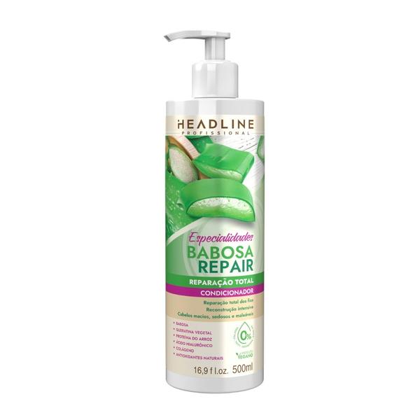 Imagem de Kit Headline Babosa Repair Shampoo E Condicionador 500ml