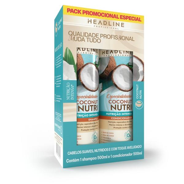 Imagem de Kit Headline Coconut Nutri Shampoo E Condicionador 500ml