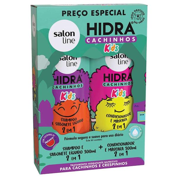 Imagem de Kit Hidra Salon Line Kids Cachinhos (SH+CD) 300ml