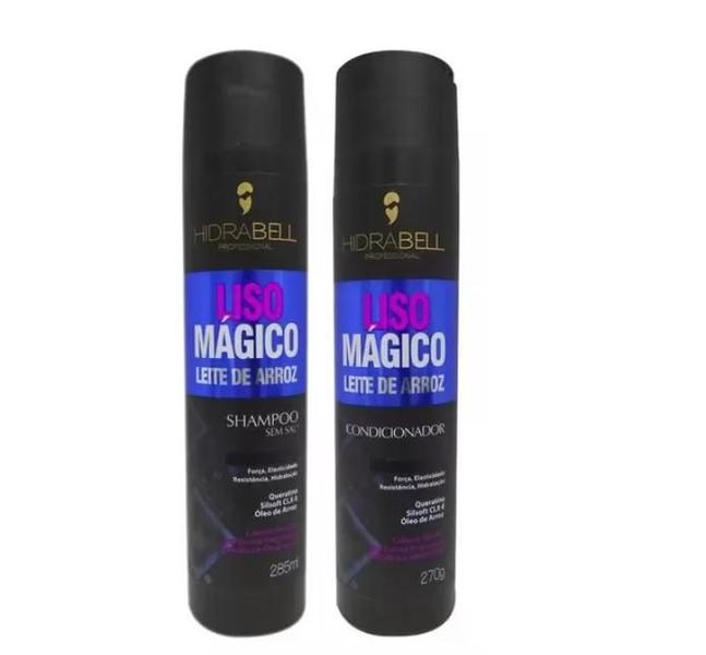 Imagem de Kit Hidrabell Liso Magico Leite de Arroz  Sh + Cond  400g