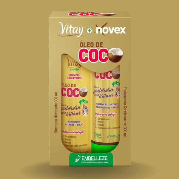 Imagem de Kit Hidratante Shampoo Condicionador Coco  Novex