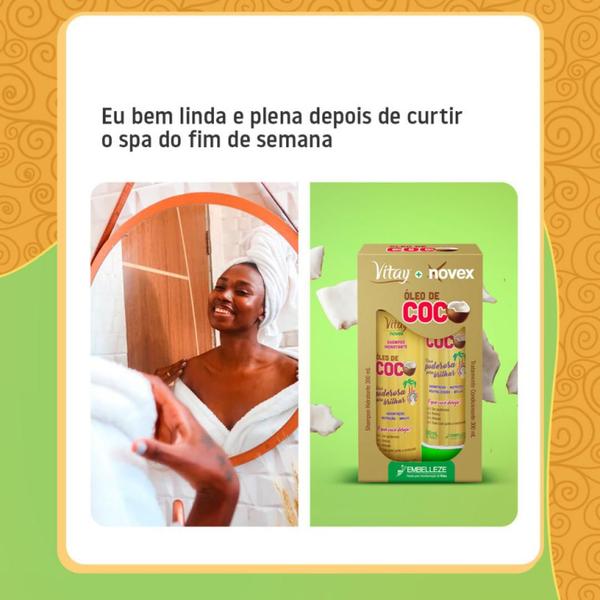 Imagem de Kit Hidratante Shampoo Condicionador Coco  Novex