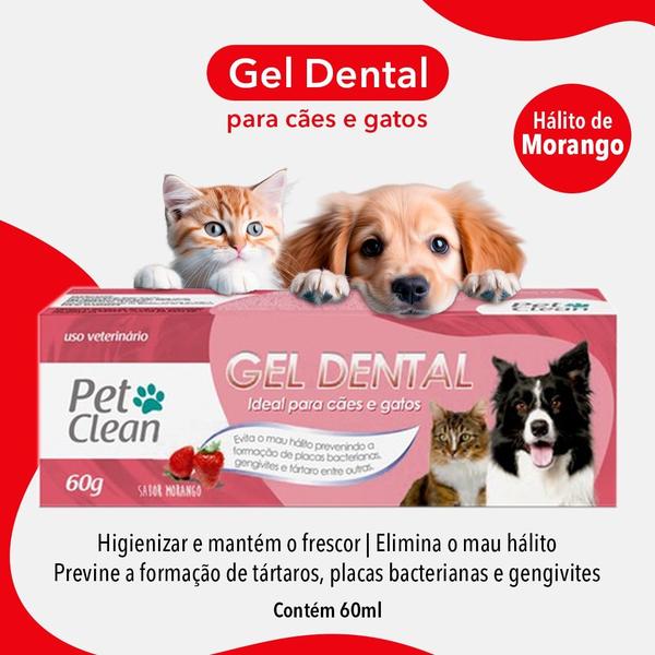 Imagem de Kit Higiene Bucal Para Cães e Gatos Pet Clean Sabores