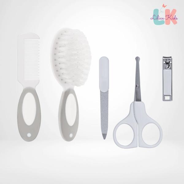 Imagem de Kit Higiene Cuidados para Bebês - Escova Pente e Manicure - Buba