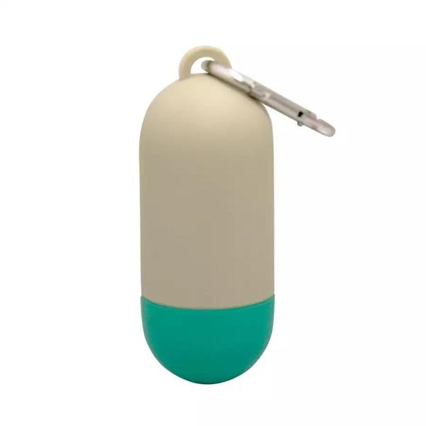 Imagem de Kit higiênico p/ cães e gatos saquinhos biodegradáveis com dispenser waves germanbag