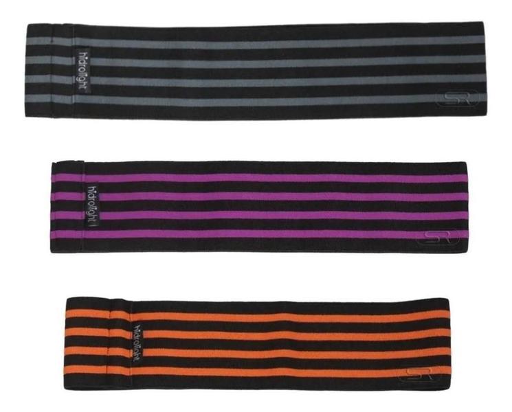 Kit Hip Band 3 Unid - Faixa Elástica Mini Band - Hidrolight Imagem de Kit Hip Band 3 Unid - Faixa Elástica Mini Band - Hidrolight