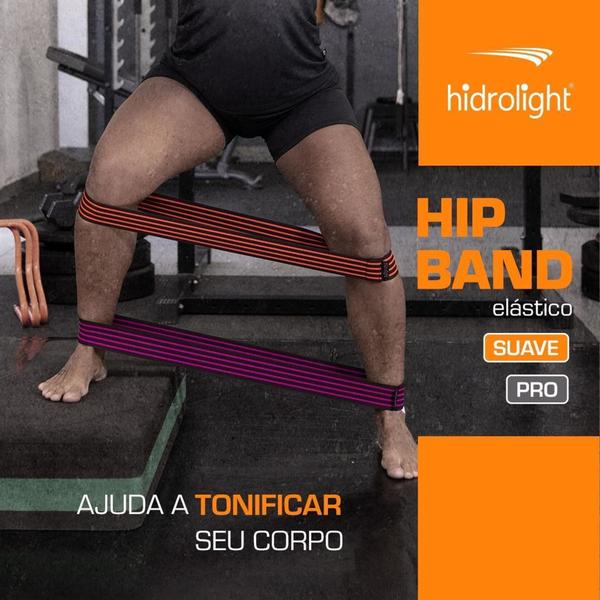 Imagem de Kit Hip Band Elástico Suave Com 3 Peças Fitness Hidrolight