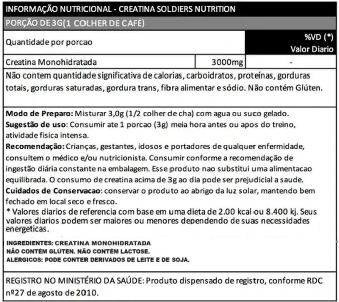 Imagem de Kit: Hipercalórico Army Super Mass - 3Kg +Creatina Monohidratada Pote 300g - 100% Pura+Pré-Treino Evolution Pré Workout