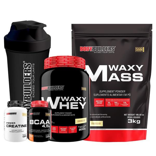 Imagem de Kit Hipercalórico Waxy Mass 3Kg+ Waxy Whey 900G