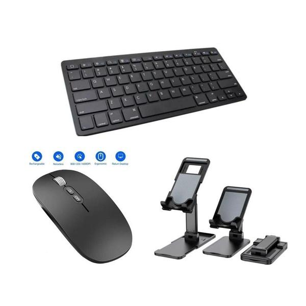 Kit Home Office P Tablet Galaxy A8 X200/X205 10,5" Can Preto - BD Net Collections Imagem de Kit Home Office P Tablet Galaxy A8 X200/X205 10,5" Can Preto