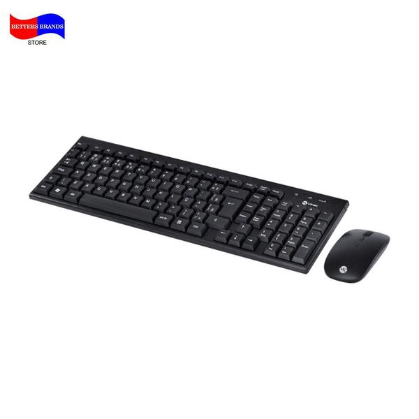 Imagem de Kit Home Office Teclado e Mouse Sem Fio Alcance Máximo 10m Vinik