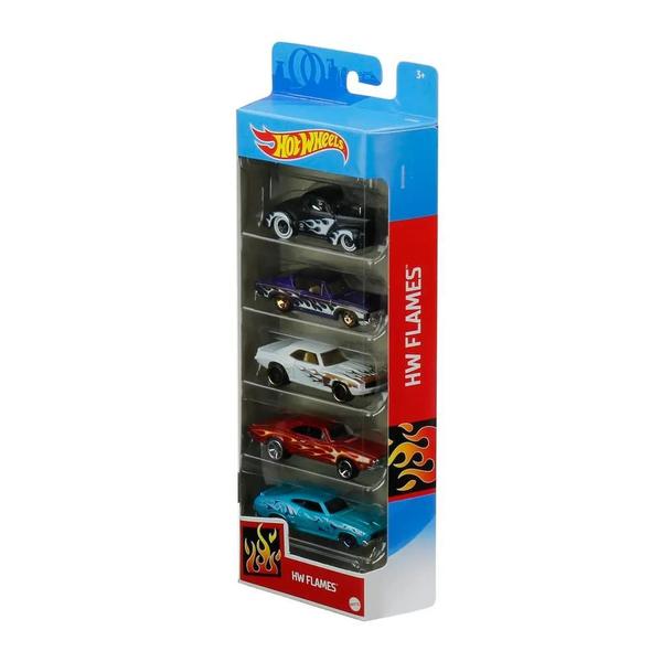 Imagem de Kit Hot Wheels 5 Unidades - HW Flames - Mattel