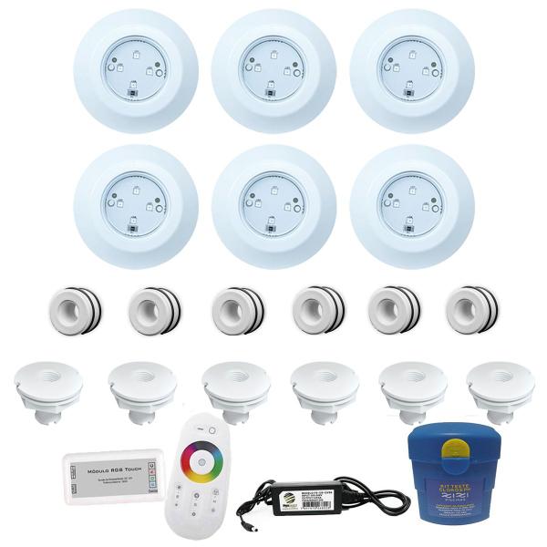 Imagem de Kit Iluminação 6 Leds 9w + Comando Touch + Disp 50mm E Nicho