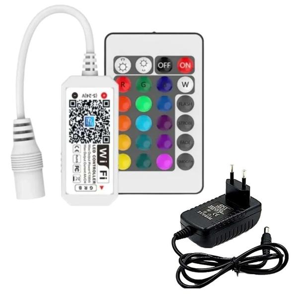 Imagem de Kit Iluminação Colorida para Piscinas 3 Refletores LED RGB 5W Policarbonato e Central WiFi Alexa