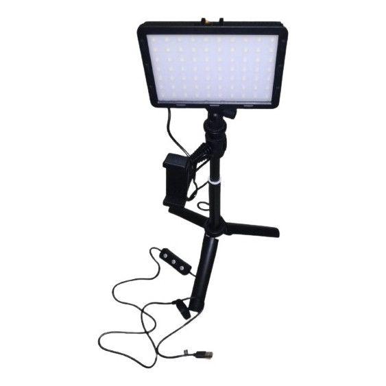 Imagem de Kit Iluminação Foto Filmagem Suporte Celular Com Tripé 46cm