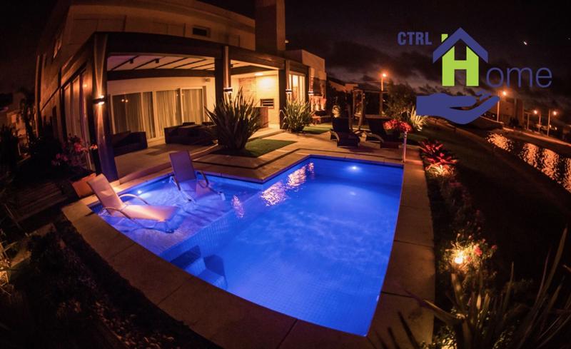 Imagem de Kit Iluminação Led Piscina Com 3 Leds Azul + Fonte 12v