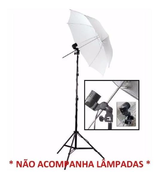 Imagem de Kit Iluminação Luz Contínua Tripé Sombrinha E Soquete