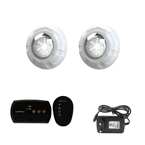 Imagem de Kit Iluminação Piscina 32m² - 2 Led 9w, Módulo Rgb C/ Fonte