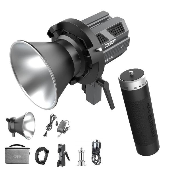 Imagem de Kit Iluminador Led Colbor Cl60 65w Bicolor + Bateria Recarregável Grip Vertical Pg99