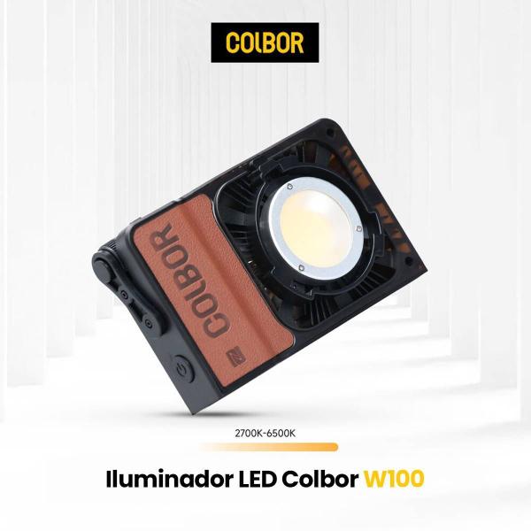 Imagem de Kit Iluminador Led Colbor Wonder W100 Bicolor + Softbox Colbor Cp30 Com Grid