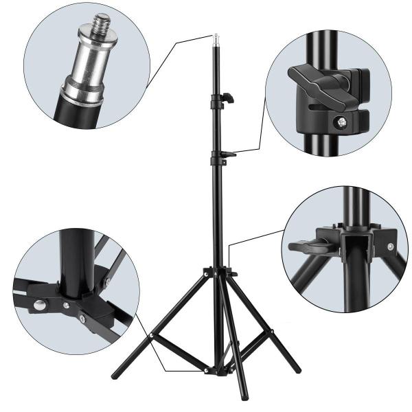 Imagem de Kit Iluminador Led Video Travor Tl180s + Bateria F550/f570 + Tripé Greika 2 Metros