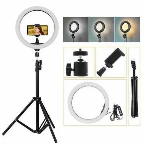 Imagem de Kit Iluminador Ring Light 10 Polegadas Com Tripé Youtuber