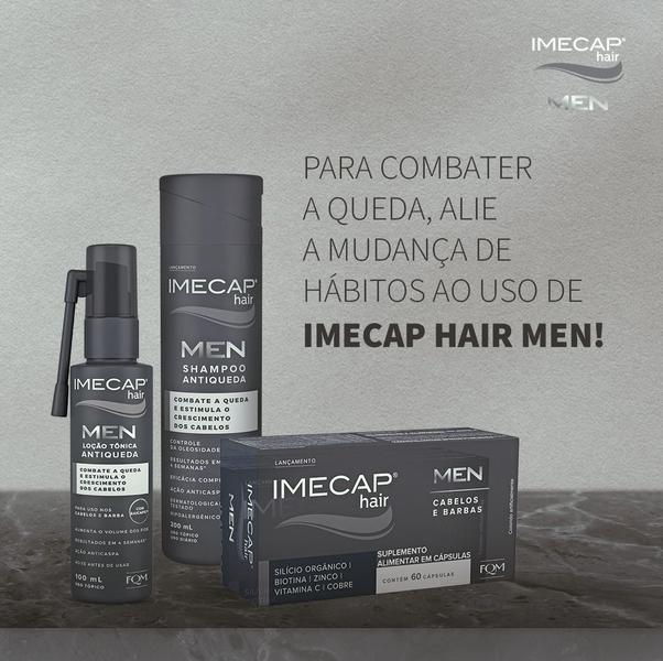 Imagem de Kit Imecap Hair Men Cabelos e Barbas Shampoo Loção Capsulas