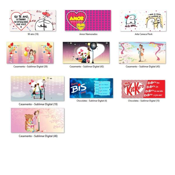 Kit Impressão Folhas Sublimáticas Arte Dia Dos Namorados - Reidopendrive Imagem de Kit Impressão Folhas Sublimáticas Arte Dia Dos Namorados