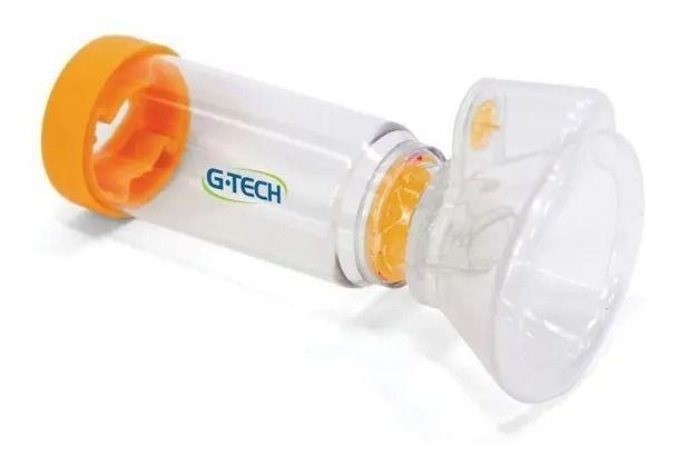 Imagem de Kit Inalador Nebmeshi Gtech + Espaçador G-tech + Soro 50 Ml