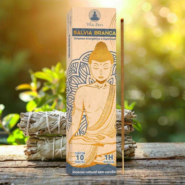 Kit incenso natural vila zen sem carvão - 10 aromas Imagem de Kit incenso natural vila zen sem carvão - 10 aromas