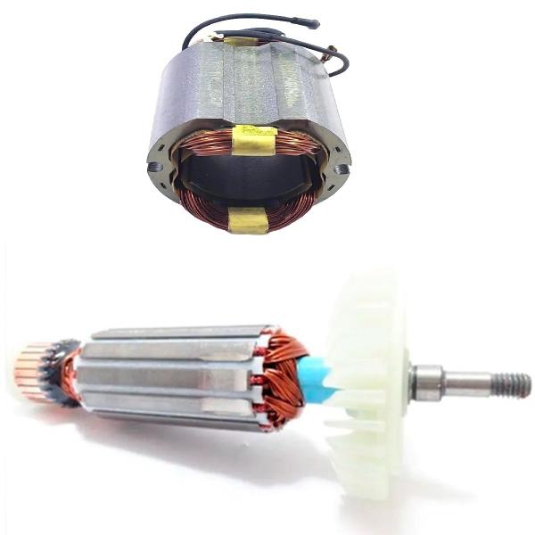 kit induzido e estator 127V p/esmerilhadeira Skil 9002 - Estator